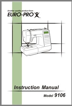 Shark euro pro x sewing machine model 417 manual